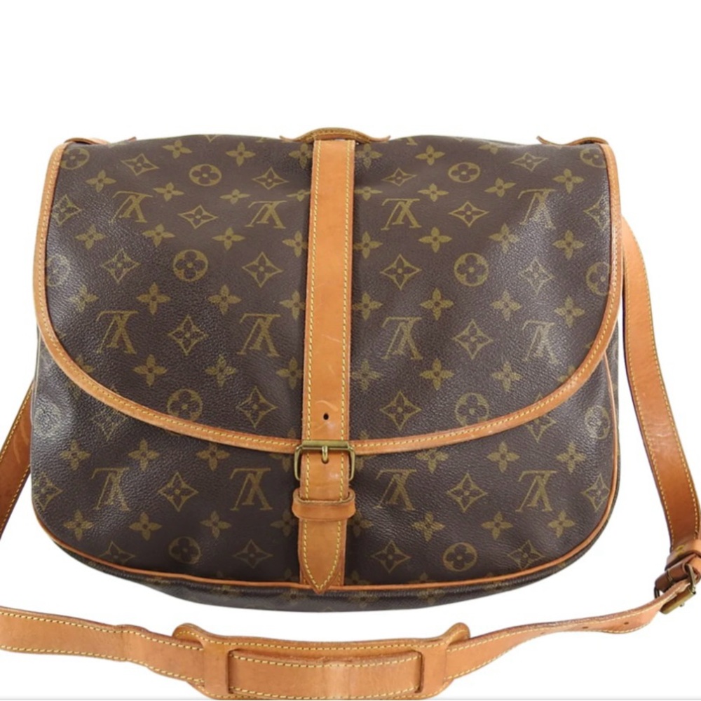 Louis Vuitton Tan and Brown Monogram Crossbody Bag